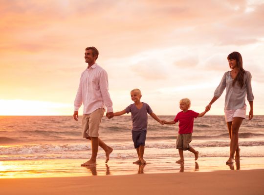 Family on Beach - CANVA