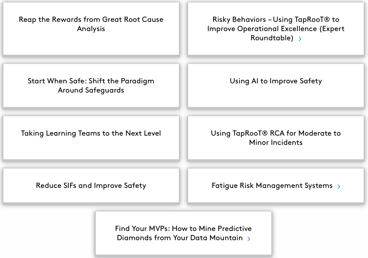 safety and Risk Management Best Practices Track